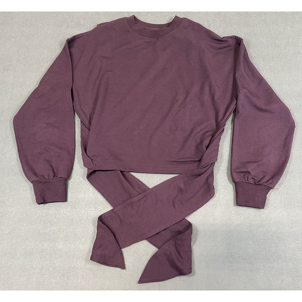 Athleta Sweatshirt Tie Back Yoga Womens Size XS Long Sleeve Athletic Casual